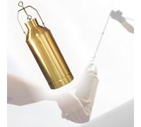 Kit de contenedor para la recolección de muestras de Aceite, Que Incluye una Cuerda de 5 Metros, un muestreador de Agua y un Vaso de latón de 500 ml para muestras de Aceite, Adecuado para fá