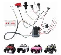 Kit de control de arnés de cableado para coches de juguete eléctrico de 12 V, doble accionamiento con mando a distancia de 2,4 G, módulo de 40 A 200 W de alto rendimiento para coches infantiles, kit