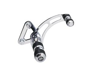 KIT de control delantero FALCON Round Style de acero cromado, plata