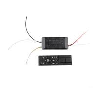 Kit de control remoto de luz de ventilador de techo con controlador de atenuación inalámbrico y ajustes de 6 velocidades, compatible con luz de ventilador de dormitorio Hongyun, material de PC de CA