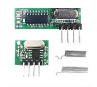 Kit de control remoto inalámbrico de 433 MHz, receptor RF superheterodino y módulo transmisor par para automatización inteligente del hogar, puerta de garaje, sistema de alarma