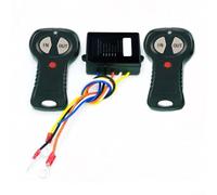Kit de control remoto inalámbrico de cabrestante de 12 V 24 V con interruptor de encendido/apagado para vehículos 4 x 4, ATV, UTV y cabrestantes de rescate, alcance de hasta 50 pies, incluye control