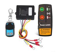 Kit de control remoto inalámbrico de cabrestante eléctrico, inalámbrico de 12 V-24 V para ATV, SUV, camión, compatible con Warn, Ramsey, Superwinch, Smittybilt, Gorilla y O (CQ51-B03)