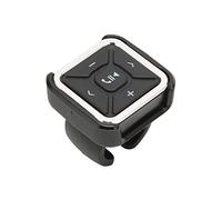 Kit de Control Remoto Inalámbrico de Música con Botón Multimedia Bluetooth, Controlador Electrónico de Teléfono IPX4 a Prueba de Agua para Volante de Motocicleta con Soporte