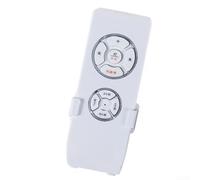 Kit de control remoto para ventilador de techo con receptor, interruptor inalámbrico de largo alcance para luz de ventilador de motor CC, instalación de cable, control remoto blanco y soporte para