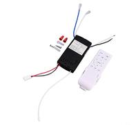 Kit de control remoto para ventilador de techo, receptor de luz de conversión de frecuencia con ajuste de 6 velocidades para 90-265 V, controlador para oficina en casa (versión en inglés)