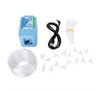 Kit de controlador automático de riego, de riego por goteo, temporizador de riego para jardín con alimentación por USB o batería, incluye temporizador de bomba y tubería