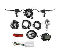 Kit de controlador de bicicleta eléctrica, sensor de asistencia de potencia del panel de freno, ranuras térmicas de alojamiento de aleación de aluminio, interfaz de hermandad para