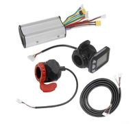 Kit de controlador de scooter eléctrico con monitor LCD y juego de freno, 24 V/36 V 250 W/350 W, piezas de fibra de carbono para ruedas de 5.5 pulgadas | Montaje de panel de visualización de aleación