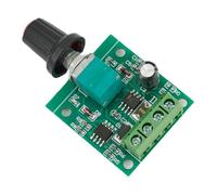 Kit de controlador de velocidad de motor CC con interruptor de perilla de potenciómetro - Entrada de 1.8V a 15V, control de velocidad ajustable PWM lineal 0-2A para automatización industrial y