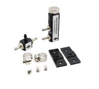 Kit de controlador Turbo Boost de aluminio CNC que soporta 1-30 PSI Control manual ajustable desde el interior de la cabina (negro)