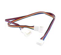 Kit de controlador y divisor de velocidad de ventilador de refrigeración for PC: cable de voltaje/PWM de 3/4 pines for ventiladores de flujo axial de CPU y chasis.(4-pin split in half)