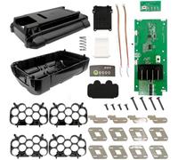 Kit de conversión de 40 V con soporte de iones de litio de 20 celdas y PCB de protección para paquete de herramientas eléctricas de bricolaje, carcasa de repuesto para herramientas inalámbricas
