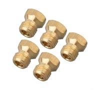 Kit de conversión de 5 piezas para kit de conversión de boquilla de estufa de gas, inyector de propano de latón, repuesto de butano M6 x .75 rosca, orificio de quemador de cocina para piezas
