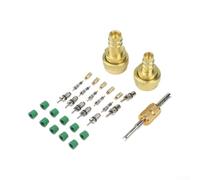 Kit de conversión de adaptador para r1234yf a R134A con acoplador rápido, conector lateral alto y bajo, herramienta de extracción de núcleo de válvula de ajuste de CA de latón para servicio