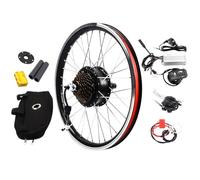 Kit de conversión de bicicleta eléctrica de 20 pulgadas con pantalla LED, 36 V 250 W, motor trasero para bicicleta eléctrica, kit de conversión de bicicleta eléctrica, velocidad máxima de hasta 30