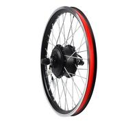 Kit de conversión de Bicicleta eléctrica de 20 Pulgadas, Rueda Delantera/Trasera, indicador LED, Gas Pulgar, Freno de Fuerza electrónico (36 V 250 W Rueda Delantera)