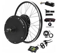 Kit de Conversión de Bicicleta Eléctrica de 48 V y 2000 W, Motor de Rueda Trasera de 20 a 29 Pulgadas/700 C con Pantalla LCD, 55-65 Km/H Rear Wheel,26in