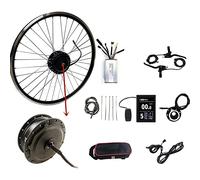 Kit de conversión de Bicicleta eléctrica electrónica, Motor de buje sin escobillas para Rueda Trasera de Bicicleta eléctrica, 48 V, 350 W/500 W/1000 W/1500 W, para Carretera, 48 V,