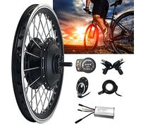 Kit de conversión de bicicleta eléctrica impermeable con motor de cubo sin escobillas para actualizaciones de bicicleta de rueda delantera