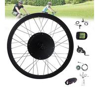 Kit de conversión de bicicleta eléctrica, motor de rueda trasera de 72 V 3000 W para bicicleta eléctrica, incluye controlador inteligente y acelerador giratorio