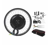 Kit de conversión de bicicleta eléctrica Rueda delantera 48V 1500W Pantalla de color del motor del motor sin escobillas Pantalla de aluminio de aluminio de bajo ruido Rim para