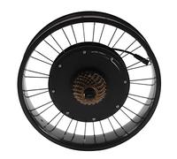 Kit de conversión de bicicletas eléctricas, motor de 20 pulgadas, 1500 W, 5 velocidades, rueda libre y paquete de controlador, pantalla LCD, bicicleta de nieve, motor de bicicleta eléctrica, kit de