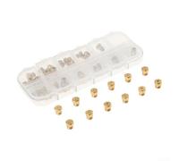 Kit de conversión de boquilla de latón para GLP de 36 piezas con rosca M6 x 0,75 mm, para reemplazo de quemador de estufa de gas propano, boquillas de accesorios de cocina de gas (en caja)