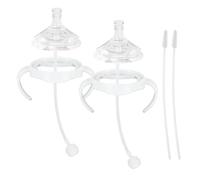 Kit de conversión de boquilla suave para biberón Philips Avent Natural, asas de biberón y popote con peso (paquete de 2)