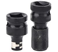 Kit de Conversión de Mandril de Vástago Hexagonal de 2 Piezas de 1/2 Pulgada a 1/4 de Pulgada, Mandril de Liberación Rápida, Adaptador de Zócalo Convertidor Adaptador de Mandril