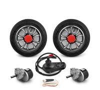 Kit de conversión de motor de silla de ruedas con control remoto 250W para silla de ruedas eléctrica plegable ligera de 12 pulgadas (Max 5kph air tire, with remote)