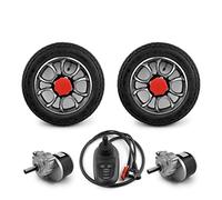 Kit de conversión de motor de silla de ruedas con control remoto 250W para silla de ruedas eléctrica plegable ligera de 12 pulgadas (Max 5kph air tire, Joystick Controller)