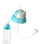 Kit de conversión de popote, kit de transición a popotes, adaptador de botella a prueba de fugas, accesorio de vaso para beber, conversión para niños pequeños, tapa de silicona suave para bebé de