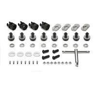 Kit de conversión de portamatóleos laterales GIVI en soporte de caja lateral Rapid Fitting, para varios tipos de vehículos. Modelos (ver más abajo) Kit de conversión de portaequipajes de alforja