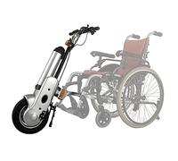 Kit de conversión de silla de ruedas eléctrica, 12 accesorios de ciclo manual, motor de 36 V y 400 W, batería de 15 AH, se adapta a sillas de ruedas plegables y deportivas, fácil de instalar, diseño