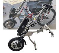 Kit de conversión de silla de ruedas eléctrica, ajuste de 3 velocidades y resistencia de 65 km, potencia de 500 W para una mayor movilidad