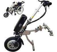 Kit de conversión de silla de ruedas eléctrica, motor de 500 W con 3 velocidades ajustables y pantalla LCD, altura del mango ajustable para una mayor movilidad