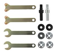 Kit de Conversión de Taladro Eléctrico a Amoladora Angular M6/M10, Adaptador de Amoladora Angular - Adaptador para Pulido, Corte de Metales y Azulejos, Incluye Llaves, Tuercas de Brida