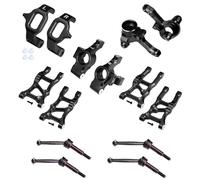 Kit de conversión esencial de aluminio para actualizaciones Traxxas 1/10 Ford GT 4-TEC 2.0 y 3.0, color negro