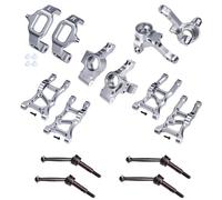 Kit de conversión esencial de aluminio para Traxxas 1/10 Ford GT 4-TEC 2.0 y 3.0 actualizaciones - gris plateado