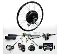 Kit de Conversión para Bicicleta Eléctrica 1000W 48V - Motor de Cubo Sin Escobillas para Rueda Delantera o Trasera (20 in) - Ideal para MTB y Bicis Urbanas(Rear,48v/No Batteries Included)