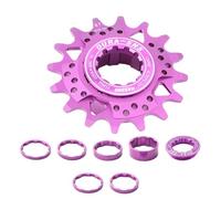 Kit de Conversión Single Speed para Bicicleta MTB Carretera - Piñón 16T 18T con Espaciadores y Anillo de Cierre - Kit de Engranajes de Aleación de Aluminio(G)