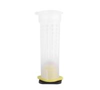 Kit de copas para la cría de abejas reinas, jaulas rodantes para apicultura, copas duraderas de plástico para celdas de reina con diseño de esponja de miel para la cría de abejas, (50 piezas)
