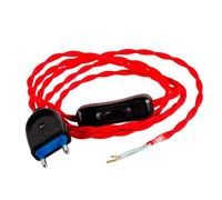 Kit de cordón de 2x75mm, 120 y 80 cm, color rojo, ideal para manualidades y reparaciones.