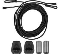 Kit de Cordones para Salomon Quicklace, Cordones Redondos de Repuesto Sin Nudos de Atar para Zapatos y Botas de Esquí Salomon Speedcross, Sistema de Cierre Rápido para Hombres Mujeres（Negro, 140 cm）