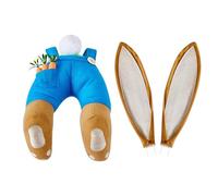 Kit de corona de conejito de Pascua para corona, kit de corona de conejito, Accesorio de corona de orejas y trasero de conejito de Pascua de 3 piezas, Accesorio lindo de la guirnalda del cartel de bie