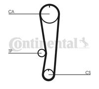 Kit de correa de distribución CT568K1 CONTINENTAL CTAM para SUZUKI SWIFT I SJ413