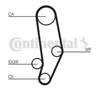 CONTITECH Kit de distribución para VOLVO: 240, 244, 245, 940, 740, 780, 760, 960 & AUDI: 100 & VOLKSWAGEN: LT (Ref: CT704K2PRO)