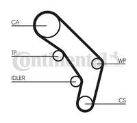 Kit de correa de distribución CONTINENTAL CT755K1