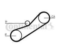Kit de correa de distribución CT950K1 CONTINENTAL CTAM para ROVER HONDA MG